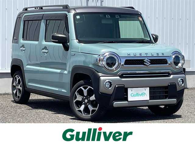スズキ ハスラー Jスタイル 熊本県 2022(令4)年 3.9万km オフブルーメタリック/ガンメタリック2トーンルーフ 社外ＳＤナビ/・AM/FM/CD/DVD/BT/SD/・フルセグTV/スズキセーフティサポート/・デュアルカメラブレーキサポート/・誤発進抑制機能/・車線逸脱警報/・ふらつき警報機能/・標識認識機能/・ハイビームアシスト/・先行車発進お知らせ/ハーフレザーシート/・前席シートヒーター/ETC/LEDヘッドライト/革巻きステアリング/・ステアリングスイッチ/アイドリングストップ/電動格納ミラー/・ウインカーミラー/プッシュスタート