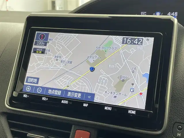 トヨタ ノア Si ダブルバイビーⅡ 滋賀県 2020(令2)年 6.5万km ブラック モデリスタエアロ(フロント、リア)/純正９インチナビ(CD/DVD/フルセグ/Bluetooth)/後席モニター/ＥＴＣ/両側電動ドア/ハーフレザーシート/LEDライト/オートライト/オートハイビーム/クリアランスソナー/クルーズコントロール/レーンキープアシスト/横滑り防止装置/衝突軽減システム/プッシュスタート/スマートキー×2