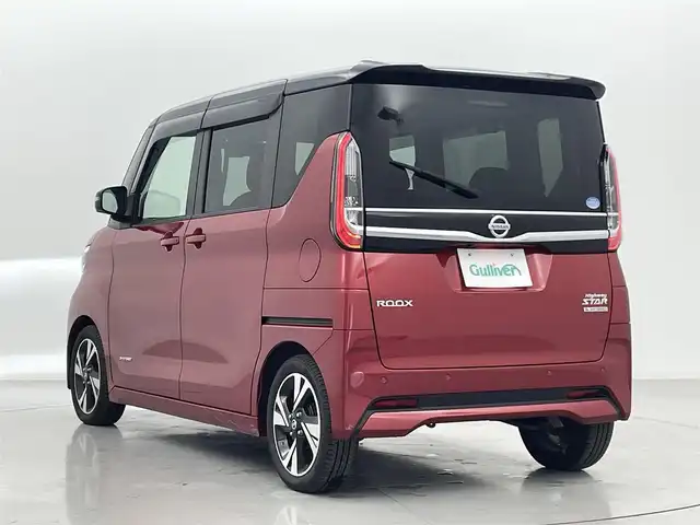 日産 ルークス HWS Gターボ プロパイロットED 熊本県 2020(令2)年 3.1万km スパークリングレッド/ブラック 純正９インチナビMM319D-L（ＣＤ・ＤＶＤ・フルセグ・ＢＴ・ＳＤ・ＵＳＢ）/全周囲カメラ　/純正前後ドライブレコーダー　/両側パワースライドドア　/前後クリアランスソナー　/レーダークルーズコントロール　/プロパイロット/エマージェンシーブレーキ/車線逸脱警報/車線逸脱防止支援システム/先行車発進お知らせ機能/速度標識表示/道路標識表示/ふらつき警報機能/横滑り防止/アイドリングストップ/電動パーキング/ブレーキホールド/オートライト/オートマチックハイビーム/フォグランプ/スマートキー/プッシュスタート/スペアキー1本