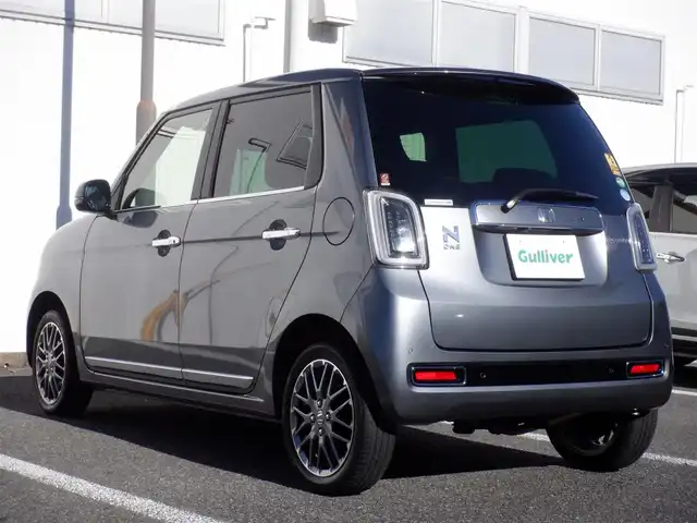 ホンダ Ｎ ＯＮＥ プレミアム ツアラー 静岡県 2021(令3)年 1.8万km シャイニンググレーM  ワンオーナー(保証書あり)/ 走行：17235km(登録時)/ 4WD ターボ/ ホンダセンシング/ スマートキー/ プッシュスタート/ Gathers スタンダードインターナビ/　(VXM-214VFi)/ バックカメラ/ ナビ連動ドライブレコーダー/ ビルトインETC2.0/ パドルシフト/ 前席シートヒーター/ 純正15インチアルミ/ 純正フロアマット