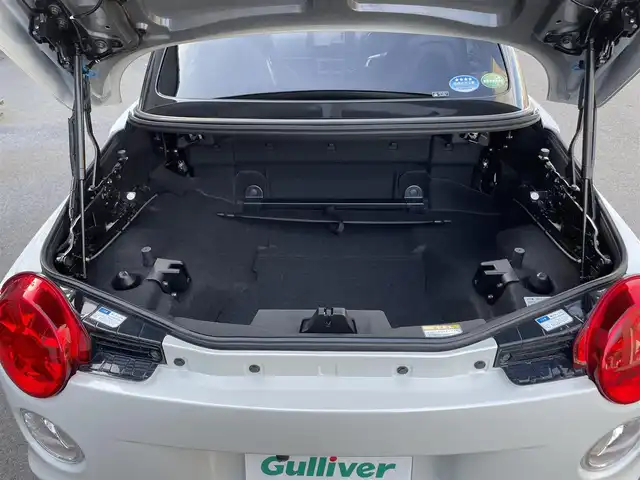 ダイハツ コペン セロ 滋賀県 2015(平27)年 0.6万km パールホワイトⅢ 社外7インチナビ/【Bluetooth/CD/DVD/フルセグTV】/LEDヘッドライト/ETC/D/Nシートヒーター/純正フロアマット/プッシュスタート/スマートキー/ステアリングリモコン/MTモード付AT