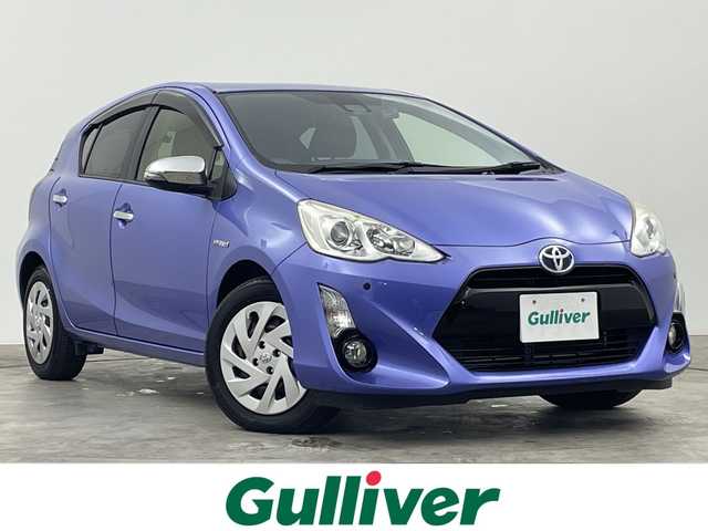 トヨタ アクア G ブラックソフトレザーセレ 群馬県 2016(平28)年 4.2万km パープルメタリック 純正ナビ　バックカメラ　ビルトインＥＴＣ　ドラレコ　ハーフレザーシート　衝突被害軽減ブレーキ　レーンアシスト　オートマチックハイビーム　キセノンヘッドライト　フォグランプ　スマートキー　禁煙車