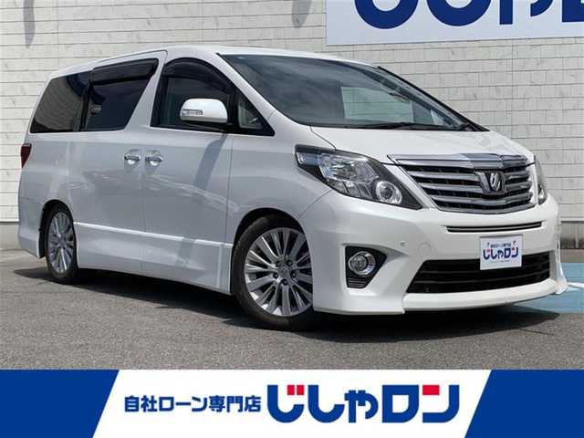 トヨタ アルファード 240S プライムセレクションⅡ 大阪府 2010(平22)年 15.2万km ホワイトパールクリスタルシャイン 社外SDナビ(ALPINE　EX009V)/　AM/FM/CD/DVD/BT/フルセグ/バックカメラ/フリップダウンモニター/クルーズコントロール/両側パワースライドドア/ETC/取説/保証書