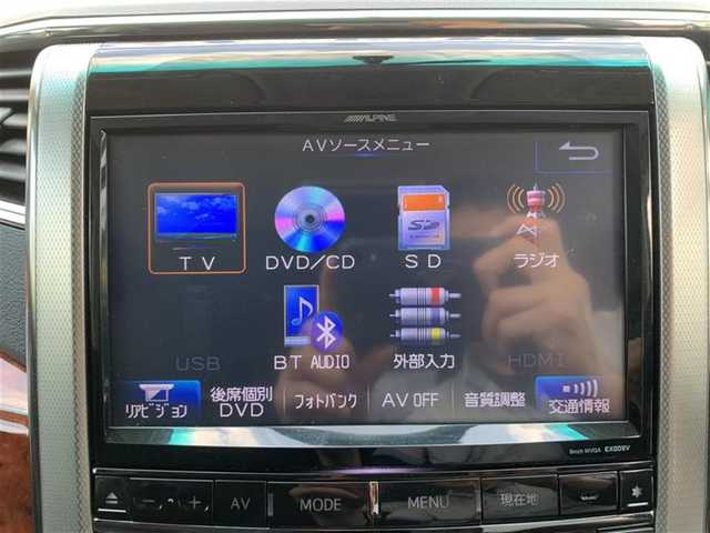 トヨタ アルファード 240S プライムセレクションⅡ 大阪府 2010(平22)年 15.2万km ホワイトパールクリスタルシャイン 社外SDナビ(ALPINE　EX009V)/　AM/FM/CD/DVD/BT/フルセグ/バックカメラ/フリップダウンモニター/クルーズコントロール/両側パワースライドドア/ETC/取説/保証書