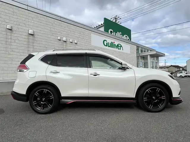 日産 エクストレイル 20Xtt エマージェンシーブレーキ 山形県 2016(平28)年 5.9万km ブリリアントホワイトパール 4WD/禁煙車/ニスモフルエアロ/純正9インチSDナビ/フルセグTV/AM/FM/CD/DVD/Bluetooth接続/衝突軽減ブレーキ/横滑り防止装置/オートライト/LEDライト/パワーバックドア/シートヒーター/ダウンヒルアシスト/ETC/NISMO19インチAW