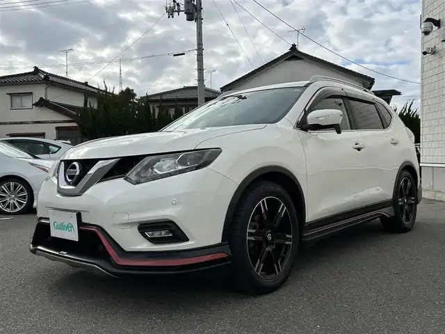 日産 エクストレイル 20Xtt エマージェンシーブレーキ 山形県 2016(平28)年 5.9万km ブリリアントホワイトパール 4WD/禁煙車/ニスモフルエアロ/純正9インチSDナビ/フルセグTV/AM/FM/CD/DVD/Bluetooth接続/衝突軽減ブレーキ/横滑り防止装置/オートライト/LEDライト/パワーバックドア/シートヒーター/ダウンヒルアシスト/ETC/NISMO19インチAW