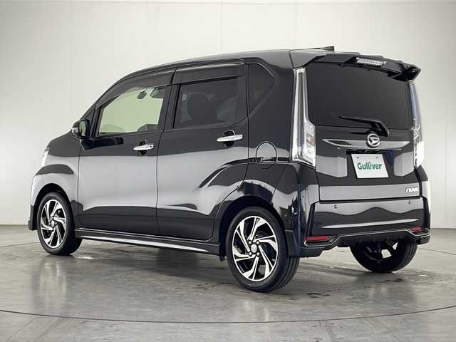 ダイハツ ムーヴ カスタム RS ハイパーLTD SAⅢ 宮崎県 2018(平30)年 5.2万km ブラックマイカメタリック 禁煙車/衝突被害軽減ブレーキ/純正8型ナビTV/（NSZN-X67D/CD/DVD/Bluetooth/フルセグTV)/純正ドライブレコーダー/純正セキュリティアラーム/純正LEDオートライト/純正LEDフォグ/純正15インチアルミ/純正エアロ/純正ルーフエンドスポイラー/純正フロアマット/オートマチックハイビーム/クリアランスソナー/シートヒーター/ハーフレザーシート/オートエアコン/ピアノブラックパネル/ウインカードアミラー/スマートキー/プッシュエンジンスタート/新車時保証書/取扱い説明書