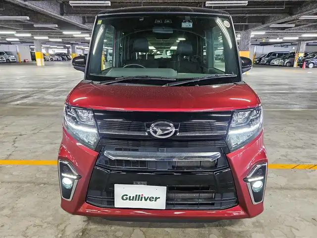 ダイハツ タント カスタム X セレクション 島根県 2020(令2)年 5万km ブラックマイカメタリック/ファイアークォーツレッドメタリック 2トーン 〇ワンオーナー/〇社外ナビ/〇フルセグTV/〇パワースライドドア（両側）/〇バックカメラ/〇アイドリングストップ/〇スマートアシスト/・衝突回避支援ブレーキ機能/・コーナーセンサー/・衝突警報機能/〇LEDヘッドランプ/〇オートライト/〇LEDフロントフォグランプ/〇純正14インチアルミ/〇オートエアコン/〇合皮/ファブリックコンビシート/〇シートヒーター/〇USBソケット/〇格納式シートバックテーブル/〇キーフリーシステム/プッシュボタンスタート/〇禁煙車
