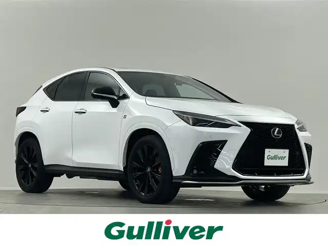 レクサス ＮＸ 350h Fスポーツ 埼玉県 2022(令4)年 3.8万km ホワイトノーヴァガラスフレーク サンルーフ　純正ナビ　全方位カメラ　デジタルインナーミラー置くだけ充電　１００Ｖ電源　温シート冷シート　オートハイビーム　ＢＳＭ HUD 前後ドライブレコーダー ビルトインETC2.0 パワーシート