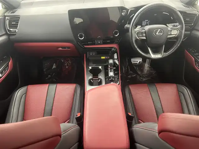 レクサス ＮＸ 350h Fスポーツ 埼玉県 2022(令4)年 3.8万km ホワイトノーヴァガラスフレーク サンルーフ　純正ナビ　全方位カメラ　デジタルインナーミラー置くだけ充電　１００Ｖ電源　温シート冷シート　オートハイビーム　ＢＳＭ HUD 前後ドライブレコーダー ビルトインETC2.0 パワーシート