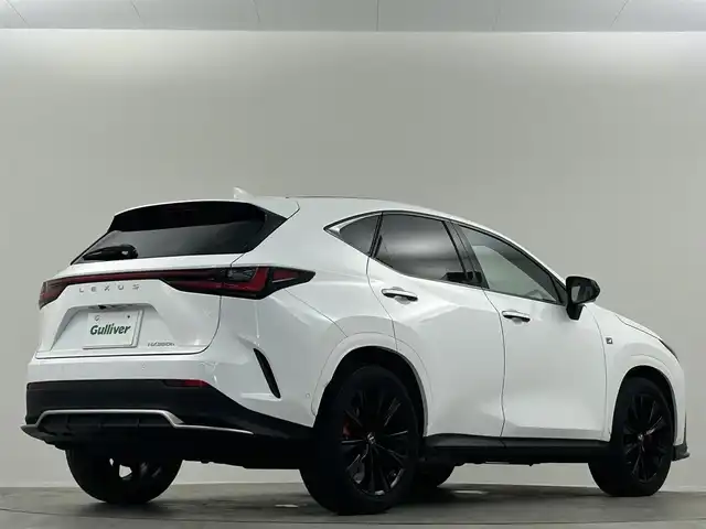 レクサス ＮＸ 350h Fスポーツ 埼玉県 2022(令4)年 3.8万km ホワイトノーヴァガラスフレーク サンルーフ　純正ナビ　全方位カメラ　デジタルインナーミラー置くだけ充電　１００Ｖ電源　温シート冷シート　オートハイビーム　ＢＳＭ HUD 前後ドライブレコーダー ビルトインETC2.0 パワーシート