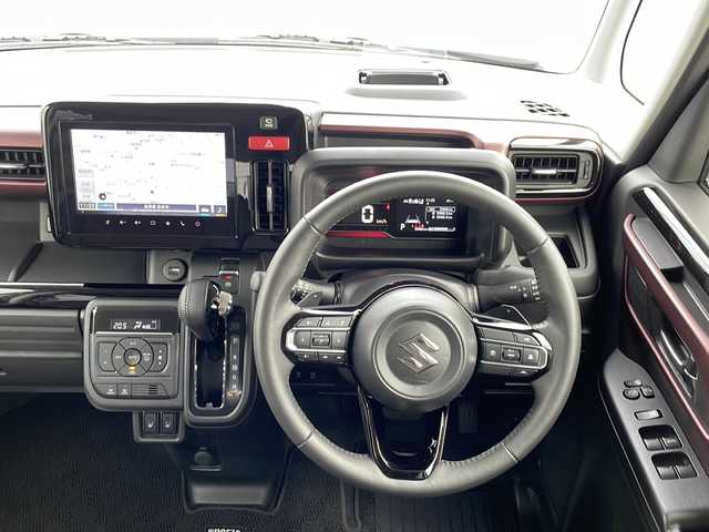 スズキ スペーシア カスタム HYBRID XS ターボ 長野県 2023(令5)年 0.6万km ピュアホワイトP 純正9インチメモリナビ/AppleCarPlay対応/Bluetooth Audio/フルセグテレビ/全方位カメラ・バックカメラ/レーダークルーズコントロール/純正15インチアルミホイール/両側パワースライドドア/ヘッドアップディスプレイ/前後コーナーセンサー/衝突被害軽減ブレーキ/ステアリングヒーター/ハーフレザーシート/前席シートヒーター/アイドリングストップ/ステアリングスイッチ/パドルシフト/LEDヘッドライト/オートハイビーム/オートライト/フォグランプ/純正フロアマット/プッシュスタート/スマートキー/スペアキー/取扱説明書/保証書