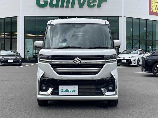 スズキ スペーシア カスタム HYBRID XS ターボ 長野県 2023(令5)年 0.6万km ピュアホワイトP 純正9インチメモリナビ/AppleCarPlay対応/Bluetooth Audio/フルセグテレビ/全方位カメラ・バックカメラ/レーダークルーズコントロール/純正15インチアルミホイール/両側パワースライドドア/ヘッドアップディスプレイ/前後コーナーセンサー/衝突被害軽減ブレーキ/ステアリングヒーター/ハーフレザーシート/前席シートヒーター/アイドリングストップ/ステアリングスイッチ/パドルシフト/LEDヘッドライト/オートハイビーム/オートライト/フォグランプ/純正フロアマット/プッシュスタート/スマートキー/スペアキー/取扱説明書/保証書