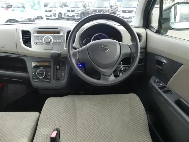 スズキ ワゴンＲ FX 千葉県 2013(平25)年 6.9万km フィズブルーパールメタリック 純正CDデッキ/ドアバイザー/ABS/キーレス