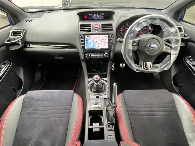 スバル ＷＲＸ ＳＴＩ STI タイプS 長崎県 2017(平29)年 8.2万km WRブルーパール 純正ナビ/フルセグＴＶ/６ＭＴ/ＥＴＣ/社外マフラー(BLITZ)/純正リアスポイラー/純正フロントリップスポイラー/純正レカロシート/ＢＳＭ/シートヒーター/スマートキー/プッシュスタート/純正STIアルミホイール