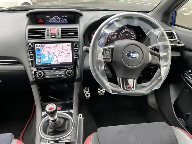 スバル ＷＲＸ ＳＴＩ STI タイプS 長崎県 2017(平29)年 8.2万km WRブルーパール 純正ナビ/フルセグＴＶ/６ＭＴ/ＥＴＣ/社外マフラー(BLITZ)/純正リアスポイラー/純正フロントリップスポイラー/純正レカロシート/ＢＳＭ/シートヒーター/スマートキー/プッシュスタート/純正STIアルミホイール