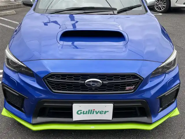 スバル ＷＲＸ ＳＴＩ STI タイプS 長崎県 2017(平29)年 8.2万km WRブルーパール 純正ナビ/フルセグＴＶ/６ＭＴ/ＥＴＣ/社外マフラー(BLITZ)/純正リアスポイラー/純正フロントリップスポイラー/純正レカロシート/ＢＳＭ/シートヒーター/スマートキー/プッシュスタート/純正STIアルミホイール