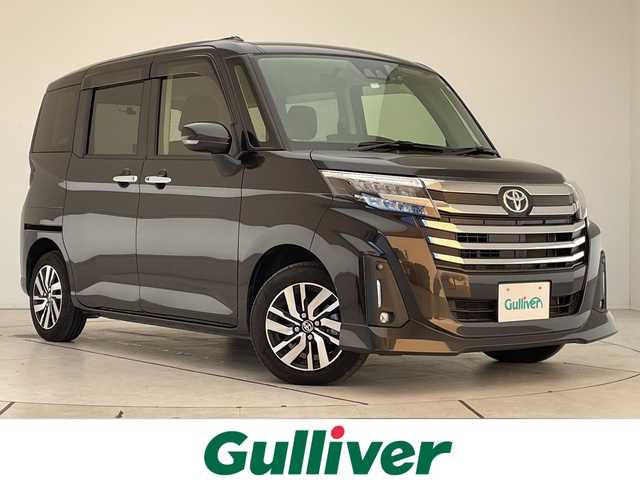 トヨタ ルーミー カスタムG 愛知県 2022(令4)年 1.9万km ブラックマイカメタリック 純正ナビ/両側パワースライドドア/レーダークルーズコントロール/シートヒーター/フルセグ/バックカメラ/純正アルミホイール/ＥＴＣ/ドライブレコーダー/ステアリングスイッチ/スマートキー/プッシュスタート