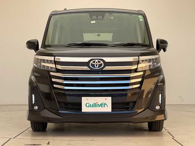 トヨタ ルーミー カスタムG 愛知県 2022(令4)年 1.9万km ブラックマイカメタリック 純正ナビ/両側パワースライドドア/レーダークルーズコントロール/シートヒーター/フルセグ/バックカメラ/純正アルミホイール/ＥＴＣ/ドライブレコーダー/ステアリングスイッチ/スマートキー/プッシュスタート