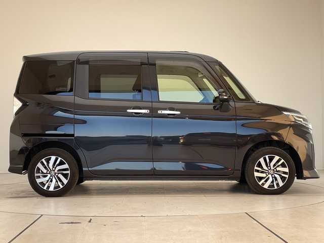 トヨタ ルーミー カスタムG 愛知県 2022(令4)年 1.9万km ブラックマイカメタリック 純正ナビ/両側パワースライドドア/レーダークルーズコントロール/シートヒーター/フルセグ/バックカメラ/純正アルミホイール/ＥＴＣ/ドライブレコーダー/ステアリングスイッチ/スマートキー/プッシュスタート