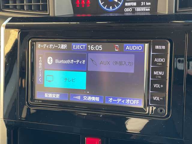 トヨタ ルーミー カスタムG 愛知県 2022(令4)年 1.9万km ブラックマイカメタリック 純正ナビ/両側パワースライドドア/レーダークルーズコントロール/シートヒーター/フルセグ/バックカメラ/純正アルミホイール/ＥＴＣ/ドライブレコーダー/ステアリングスイッチ/スマートキー/プッシュスタート