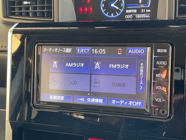 トヨタ ルーミー カスタムG 愛知県 2022(令4)年 1.9万km ブラックマイカメタリック 純正ナビ/両側パワースライドドア/レーダークルーズコントロール/シートヒーター/フルセグ/バックカメラ/純正アルミホイール/ＥＴＣ/ドライブレコーダー/ステアリングスイッチ/スマートキー/プッシュスタート