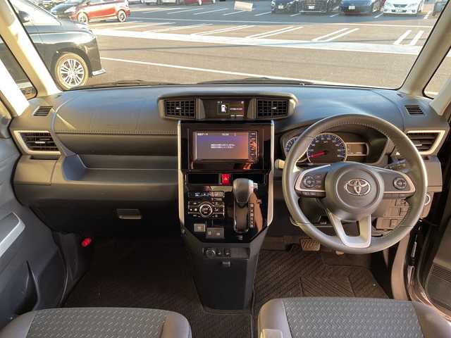 トヨタ ルーミー カスタムG 愛知県 2022(令4)年 1.9万km ブラックマイカメタリック 純正ナビ/両側パワースライドドア/レーダークルーズコントロール/シートヒーター/フルセグ/バックカメラ/純正アルミホイール/ＥＴＣ/ドライブレコーダー/ステアリングスイッチ/スマートキー/プッシュスタート