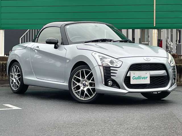ダイハツ コペン ローブ 茨城県 2015(平27)年 3万km ブライトシルバーメタリック 社外SDナビ(Bluetooth/CD/DVD/フルセグTV)/ETC/横滑り防止装置/LEDオートライト/MTモード付AT/冷房AAC/アイドリングストップ/スマートキー/純正フロアマット/シートヒーター/レザーシート/社外16インチアルミホイール