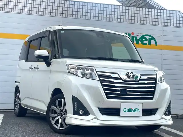 トヨタ ルーミー カスタムG－T 埼玉県 2018(平30)年 4.2万km パールホワイトⅢ /純正メモリナビ//ワンセグTV//全方位カメラ//CD/Bluetooth//両側パワースライドドア//クルーズコントロール//ビルトインETC//スマートキー×2//LEDヘッドライト//LEDフォグランプ//衝突軽減ブレーキ//車線逸脱警報//Wエアバッグ&ABS//横滑り防止装置//前後ドライブレコーダー(SD欠)//オートライト//革巻きステアリング//プライバシーガラス//ドアバイザー//純正15インチAW//新車時保証書//取扱説明書//ナビ取説