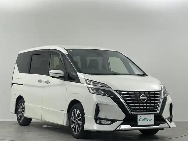 日産 セレナ ハイウェイスター 埼玉県 2020(令2)年 5.4万km パール 純正９型ナビ　フルセグ　ＤＶＤ　ＨＤＭＩ　純正１１型フリップダウンモニター　アラウンドビューモニター　　両側電動スライドドア　ナビ連動ドライブレコーダー　フロントスポイラー　ＬＥＤヘッドライト　ＥＴＣ