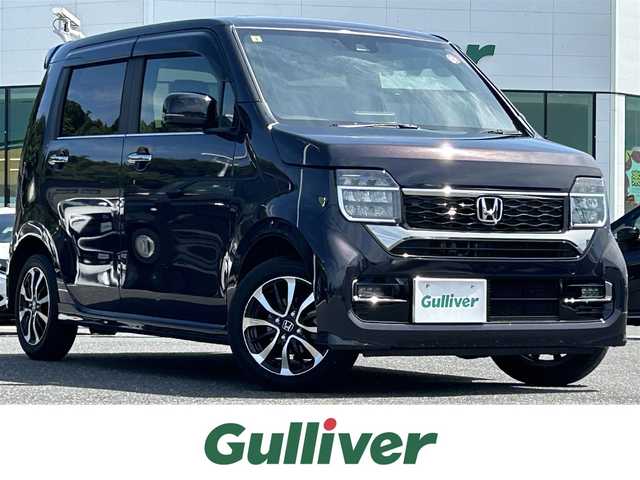 ホンダ Ｎ ＷＧＮ カスタム L 島根県 2023(令5)年 2.5万km トワイライトミストブラックパール ワンオーナー/純正ナビ/CD/DVD/Bluetooth/USB/バックカメラ/ホンダセンシング/レーダークルーズコントロール/ETC/コーナーセンサー/オートライト/LEDヘッドライト/運転席シートヒーター/純正フロアマット/社外14インチスタッドレス積み込み/スペアキー