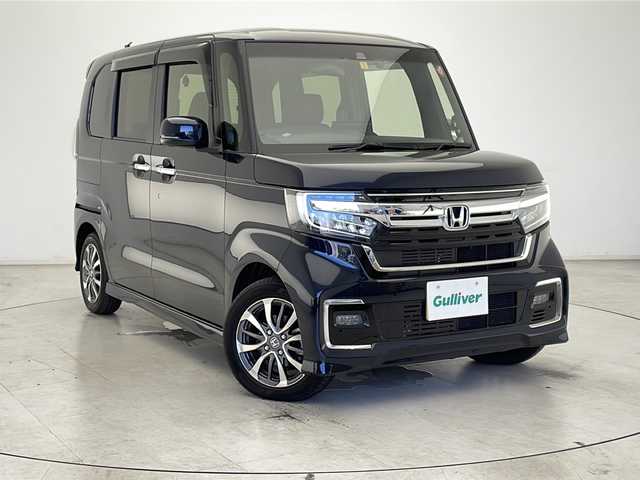ホンダ Ｎ ＢＯＸ カスタム L 千葉県 2023(令5)年 0.5万km ミッドナイトブルービームM ホンダセンシング/　レーダークルーズコントロール/標識認識機能/　レーンキープアシスト/衝突軽減ブレーキ/　クリアランスソナー/先行車発進告知/純正メモリナビ（LXU337NBi）/　Bluetooth/フルセグTV/CD/DVD/　AppleCarpla/AndroidAuto/バックカメラ/ドライブレコーダー前後/電動パーキング/オートホールド/社外ETC/両側パワースライドドア/前席シートヒーター/シートバックテーブル/ロールサンシェード/LEDヘッドライト/オートライト/オートハイビーム/フォグランプ/フロアマット