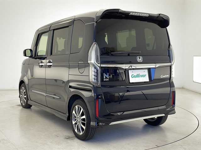 ホンダ Ｎ ＢＯＸ カスタム L 千葉県 2023(令5)年 0.5万km ミッドナイトブルービームM ホンダセンシング/　レーダークルーズコントロール/標識認識機能/　レーンキープアシスト/衝突軽減ブレーキ/　クリアランスソナー/先行車発進告知/純正メモリナビ（LXU337NBi）/　Bluetooth/フルセグTV/CD/DVD/　AppleCarpla/AndroidAuto/バックカメラ/ドライブレコーダー前後/電動パーキング/オートホールド/社外ETC/両側パワースライドドア/前席シートヒーター/シートバックテーブル/ロールサンシェード/LEDヘッドライト/オートライト/オートハイビーム/フォグランプ/フロアマット
