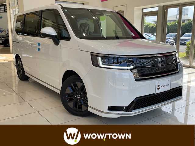 ホンダ ステップワゴン スパーダ eHEV 埼玉県 2025(令7)年 0.1千km プラチナホワイトパール ホンダセンシング/純正11.4インチナビ/　　CD/DVD/BT/フルセグTV/バックカメラ/両側パワースライドドア/パワーテールゲート/アダプティブクルーズコントロール/LEDオートライト/ハーフレザー/シートヒーター/純正16インチAW/パドルシフト/ステアリングスイッチ/プッシュスタート/禁煙車