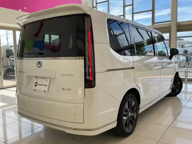 ホンダ ステップワゴン スパーダ eHEV 埼玉県 2025(令7)年 0.1千km プラチナホワイトパール ホンダセンシング/純正11.4インチナビ/　　CD/DVD/BT/フルセグTV/バックカメラ/両側パワースライドドア/パワーテールゲート/アダプティブクルーズコントロール/LEDオートライト/ハーフレザー/シートヒーター/純正16インチAW/パドルシフト/ステアリングスイッチ/プッシュスタート/禁煙車