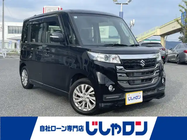 スズキ スペーシア カスタム Z 山梨県 2017(平29)年 9.6万km ブルーイッシュブラックパール3 (株)IDOMが運営する【じしゃロン甲府店】の自社ローン専用車両になります。/こちらは現金またはオートローンご利用時の価格です。自社ローンご希望の方は別途その旨お申し付け下さい/社外7型ＳＤナビ（イクリプス製ナビ）/【ECLIPSE製　型式AVN-R7】/・フルセグTV・CD・DVD・BT接続・BTAudio/ドライブレコーダー/【KENWOOD製　DRV-355】/D席シートヒーター/片側パワースライドドア/純正AW/フロアマット/ETC/スマートキーｘ２