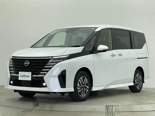 日産 セレナ e－パワー ハイウェイスター V 宮城県 2025(令7)年 0.1千km プリズムホワイト 登録済未使用車/ヘッドランプ オートレベライザー/アダプティブLEDヘッドライトシステム/インテリジェント アラウンドビューモニター（移動物 検知機能付）/インテリジェント ルームミラー/アドバンスドドライブアシストディスプレイ（12.3インチカラーディスプレイ）/統合型インターフェースディスプレイ/ワイヤレス充電器/6スピーカー/NissanConnectナビゲーションシステム（地デジ内蔵）/車載通信ユニット（TCU［Telematics Control Unit］）ETC2.0ユニット（ビルトインタイプ）/ドライブレコーダー（前後セット）/プロパイロット（ナビリンク機能付）/プロパイロット緊急停止支援システム（SOSコール機能付）+SOSコール/後席専用モニターHDMI NissanConnectナビ付車用