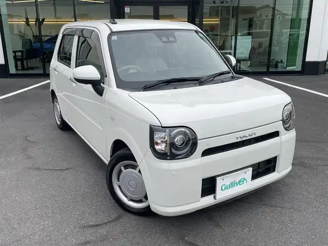 ダイハツ ミラ トコット G リミテッド SAⅢ 栃木県 2019(令1)年 1.7万km パールホワイトⅢ 純正ナビ/Bluetooth/パノラマモニター/フルセグTV/DVD再生/ステアリングリモコン/純正ドライブレコーダー/スマートアシスト/クリアランスソナー /LEDヘッドライト/シートヒーター/スマートキー
