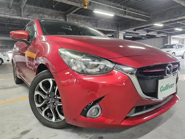 マツダ デミオ XD ツーリング 福岡県 2015(平27)年 7.8万km ソウルレッドプレミアムメタリック 純正ナビ/フルセグTV/バックカメラ/クルーズコントロール/前後パーキングセンサー/衝突被害軽減ブレーキ/前後誤発進抑制機能/ヘッドアップディスプレイ/LEDヘッドランプ/オートライト/オートエアコン/革巻きステアリング/パドルシフト/純正16インチアルミホイール/スマートキー/プッシュエンジンスタート/禁煙車