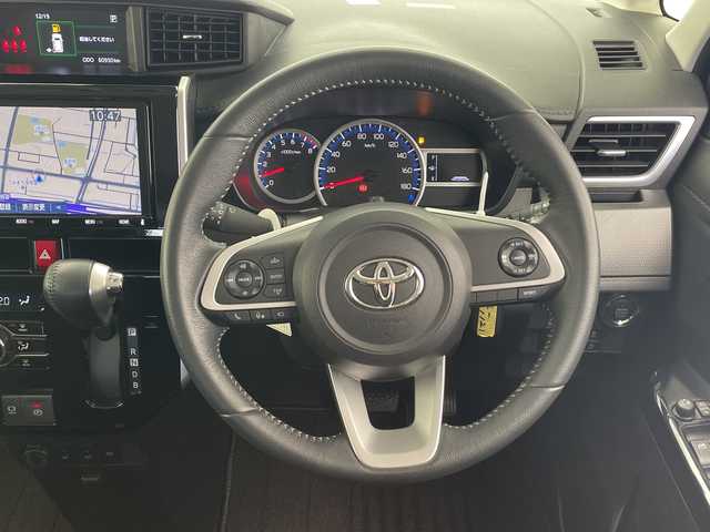 トヨタ ルーミー カスタムG－T 千葉県 2021(令3)年 6.1万km ブラックマイカメタリック SD純正ナビ【AM/FM/BT/CD/DVD】/両側パワースライドドア/オートホールド/アラウンドビューモニター/プリクラッシュセーフティ/横滑り防止装置/ドライブレコーダー【前後】/レーダークルーズコントロール追従機能有/シートヒーター【運転席側+助手席側】/ビルトインETC/スペアキー×1