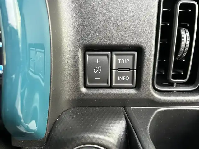 スズキ ハスラー HYBRID G 愛媛県 2022(令4)年 1.4万km デニムブルー ガンメタリック 2トーン 衝突被害軽減システム/社外7インチナビ/バックコーナーセンサー/ETC/前後ドライブレコーダー/Bluetooth接続/シートヒーター/ミュージックプレイヤー接続/オートマチックハイビーム/エンジンスタートボタン/パワーステアリング/レーンキープアシスト/ダブルエアバック/サイドエアバック/アイドリングストップ/横滑り防止装置/盗難防止装置/社外バックカメラ/フルフラットシート/オートライト/ABS