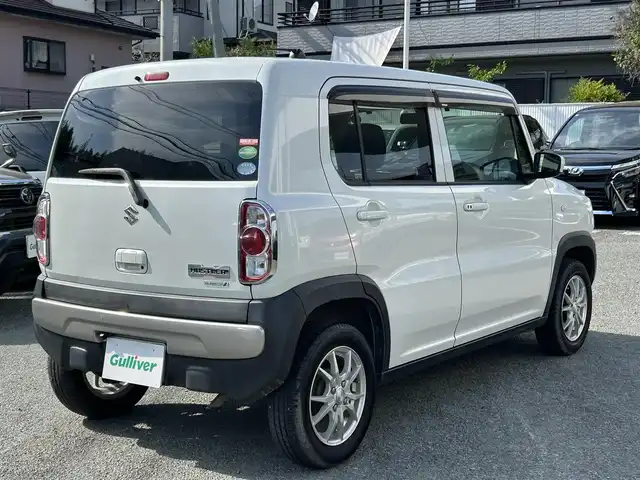 スズキ ハスラー G 熊本県 2014(平26)年 7.1万km パールホワイト 社外SDナビ(AVN-Z03i)/【フルセグTV/CD/DVD/Bluetooth】/バックカメラ/衝突被害軽減システム/社外14インチアルミホイール/シートヒーター(D席)/オートライト/ビルトインETC/ドライブレコーダー/アイドリングストップ/横滑り防止装置/純正フロアマット/プッシュスタート/スマートキー/取扱説明書/保証書