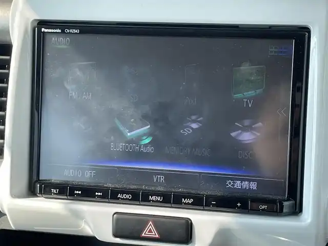 スズキ ハスラー G 宮崎県 2018(平30)年 2.2万km クールカーキPM 〇ワンオーナー/○社外ナビ/○フルセグTV/○バックカメラ/○ビルトインETC/○レーダーブレーキサポート/〇アイドリングストップ/〇純正15インチスチールホイール/〇ハロゲンヘッドランプ/○ベンチシート/○シートバックテーブル/○シートヒーター/○オートエアコン/○リアヒーターダクト/〇キーレスプッシュスタート/○禁煙車