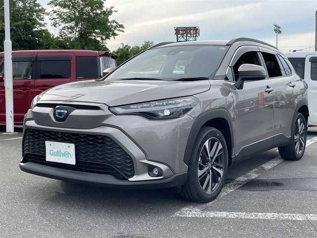 トヨタ カローラ クロス ハイブリッド Z 青森県 2022(令4)年 3.6万km アバンギャルドブロンズメタリック ディスプレイオーディオ/DTV/BT/パノラミックビューモニター/ブラインドスポットモニター/パワーリヤゲート/ドライブレコーダー/前席シートヒーター/レーダークルーズコントロール/トヨタセーフティセンス