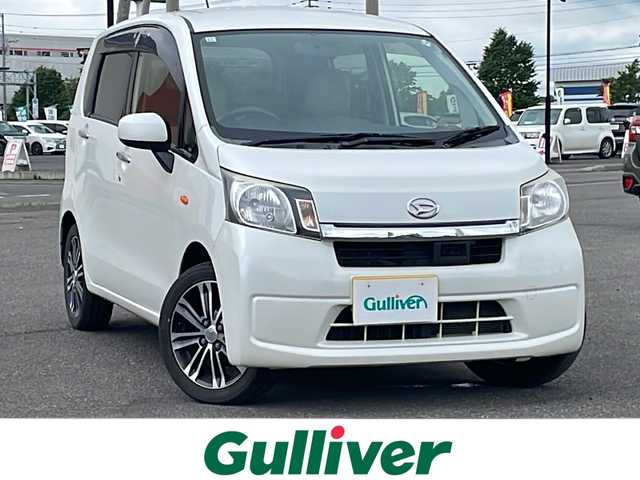 ダイハツ ムーヴ X SA 道央・札幌 2013(平25)年 13.3万km パールホワイトⅢ ４WD/純正ディーラーOPナビ/CD/SD/USB/ワンセグ/スマートアシスト/衝突被害軽減ブレーキ/横滑り防止装置/バックカメラ/ETC/エコアイドル/プッシュスタート/スマートキー/LEDヘッドライト/オートライト/ヘッドライトレベライザー/電動格納ミラー/純正フロアマット/ドアバイザー/スペアキー/純正AW付冬タイヤ積込/155/65/R14/2019年/山5mm
