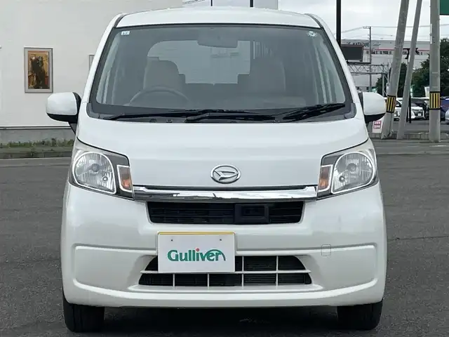 ダイハツ ムーヴ X SA 道央・札幌 2013(平25)年 13.3万km パールホワイトⅢ ４WD/純正ディーラーOPナビ/CD/SD/USB/ワンセグ/スマートアシスト/衝突被害軽減ブレーキ/横滑り防止装置/バックカメラ/ETC/エコアイドル/プッシュスタート/スマートキー/LEDヘッドライト/オートライト/ヘッドライトレベライザー/電動格納ミラー/純正フロアマット/ドアバイザー/スペアキー/純正AW付冬タイヤ積込/155/65/R14/2019年/山5mm