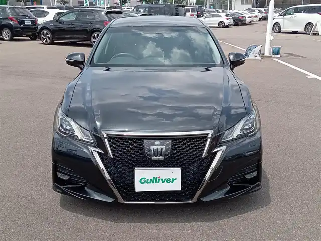トヨタ クラウン アスリート G-T 福井県 2015(平27)年 4.3万km プレシャスブラックパール ワンオーナー車/純正18インチAW/パドルシフト/電動トランクリッド/本革シート/シートヒーター・エアシート/前席パワーシート/バックカメラ/LEDヘッドライト/Fフォグ/レーダークルーズコントロール/前後コーナーセンサー/ビルトインETC/純正メモリナビ/フルセグテレビ/横滑り防止装置/盗難防止装置/アイドリングストップ/ダブル＋サイドエアバッグ/カーテンエアバッグ/純正フロアマット/スマートキー