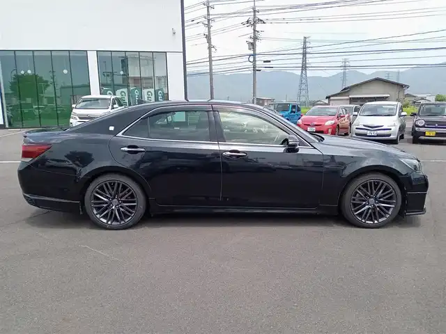 トヨタ クラウン アスリート G-T 福井県 2015(平27)年 4.3万km プレシャスブラックパール ワンオーナー車/純正18インチAW/パドルシフト/電動トランクリッド/本革シート/シートヒーター・エアシート/前席パワーシート/バックカメラ/LEDヘッドライト/Fフォグ/レーダークルーズコントロール/前後コーナーセンサー/ビルトインETC/純正メモリナビ/フルセグテレビ/横滑り防止装置/盗難防止装置/アイドリングストップ/ダブル＋サイドエアバッグ/カーテンエアバッグ/純正フロアマット/スマートキー