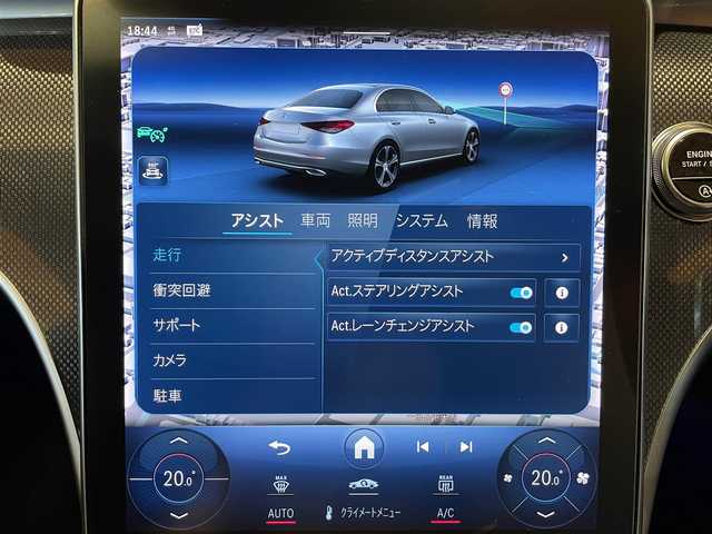 メルセデス・ベンツ Ｍ・ベンツ Ｃ２００ 4マチック AVG AMGライン 道央・札幌 2022(令4)年 2万km オブシディアンブラック オブシディアンブラック/AMGラインパッケージ/ベーシックパッケージ/　・DIGITALライト/　・アダプティブハイビームアシストプラス/　・ヘッドアップディスプレイ/　・MBUX ARナビゲーション/レーダーセーフティパッケージ/360°カメラ/フルセグTV/USB/Bluetooth/シートヒーター/ワイヤレスチャージング