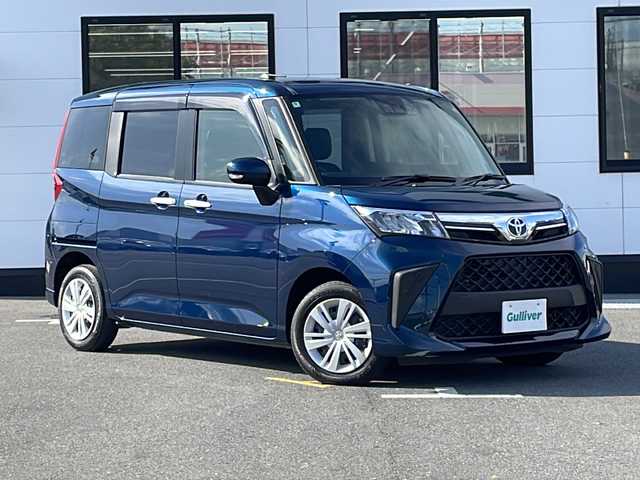 トヨタ ルーミー G－T 山口県 2022(令4)年 1.9万km レーザーブルークリスタルシャイン 純正SDナビ　【NSZT-W68T】/・フルセグTV/・Bluetooth接続/・DVD再生機能有/バックカメラ/ビルトインETC/ドライブレコーダー/スマートアシスト/・衝突警報機能/・ブレーキ制御付誤発進抑制機能/・車線逸脱警報機能/・ふらつき警報/・先行車発進お知らせ機能/・標識認識機能/・コーナーセンサー/USB入力端子/純正フロアマット/両側パワースライドドア/スマートキー/プッシュスタート/スペアキー1本/純正LEDライト/ドアバイザー/ウィンカーミラー/取り扱い説明書/保証書